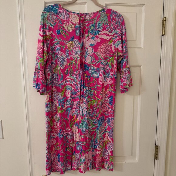 Lilly Pulitzer Pink and Blue Floral Dress - Picture 2 of 2